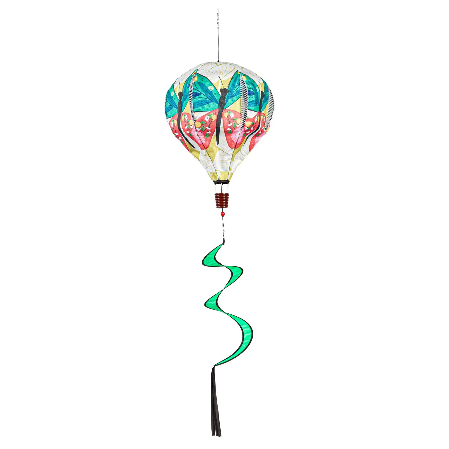 Folk Butterfly Burlap Balloon Spinner,45bb588