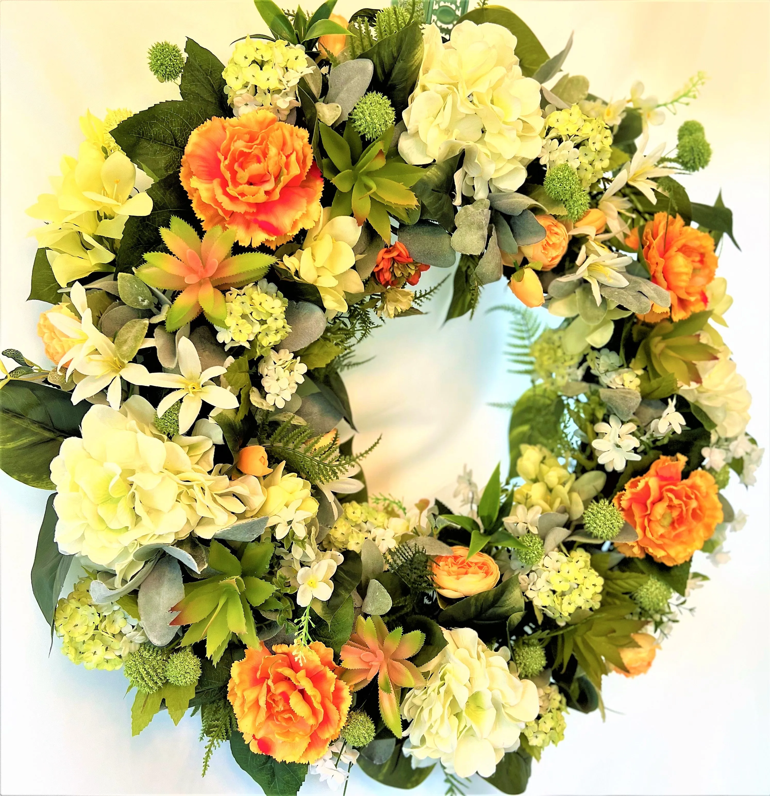 Forget-Me-Not Luxury Wreath- Spring-Summer- Front Door Wreath 28"