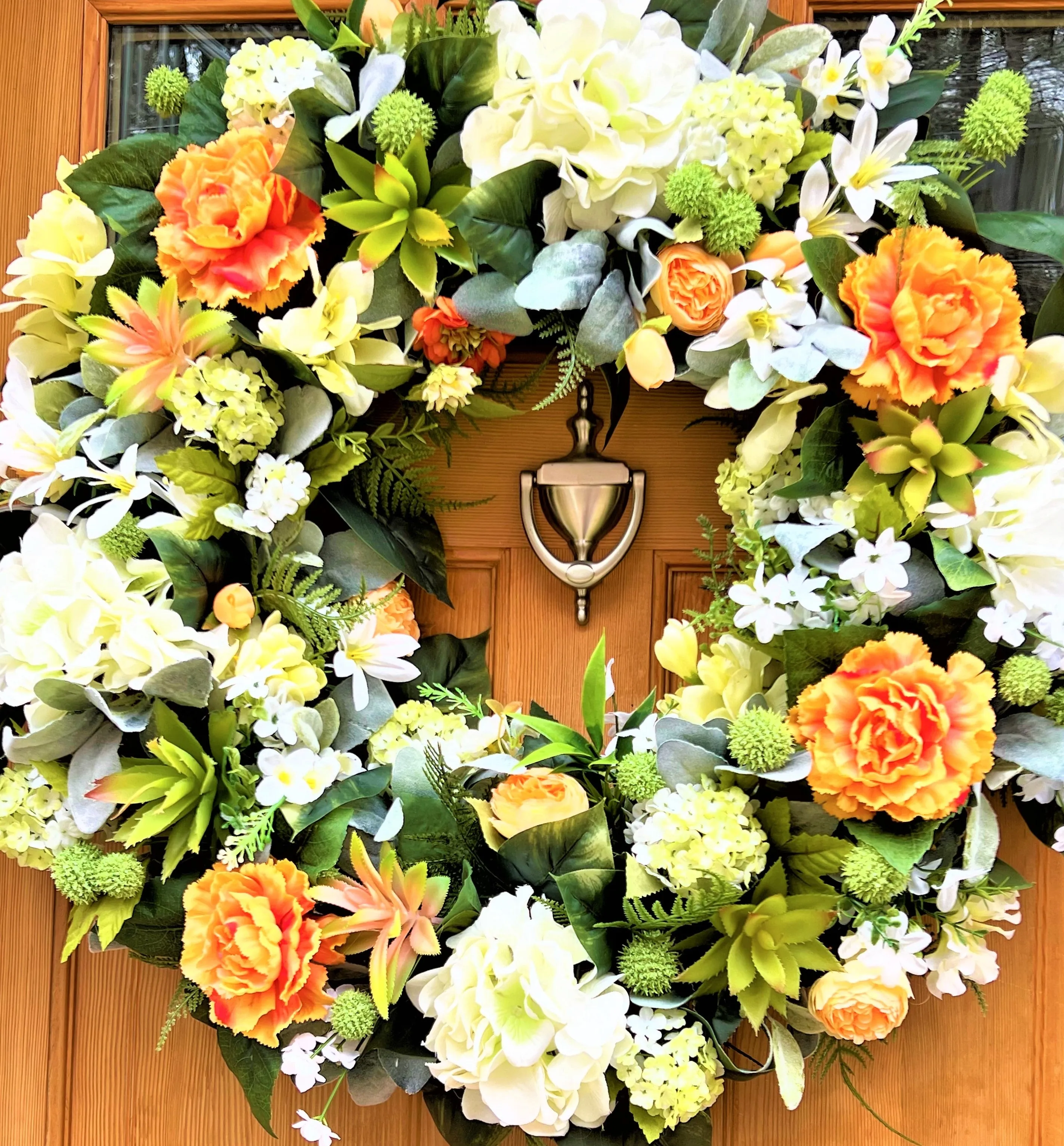 Forget-Me-Not Luxury Wreath- Spring-Summer- Front Door Wreath 28"