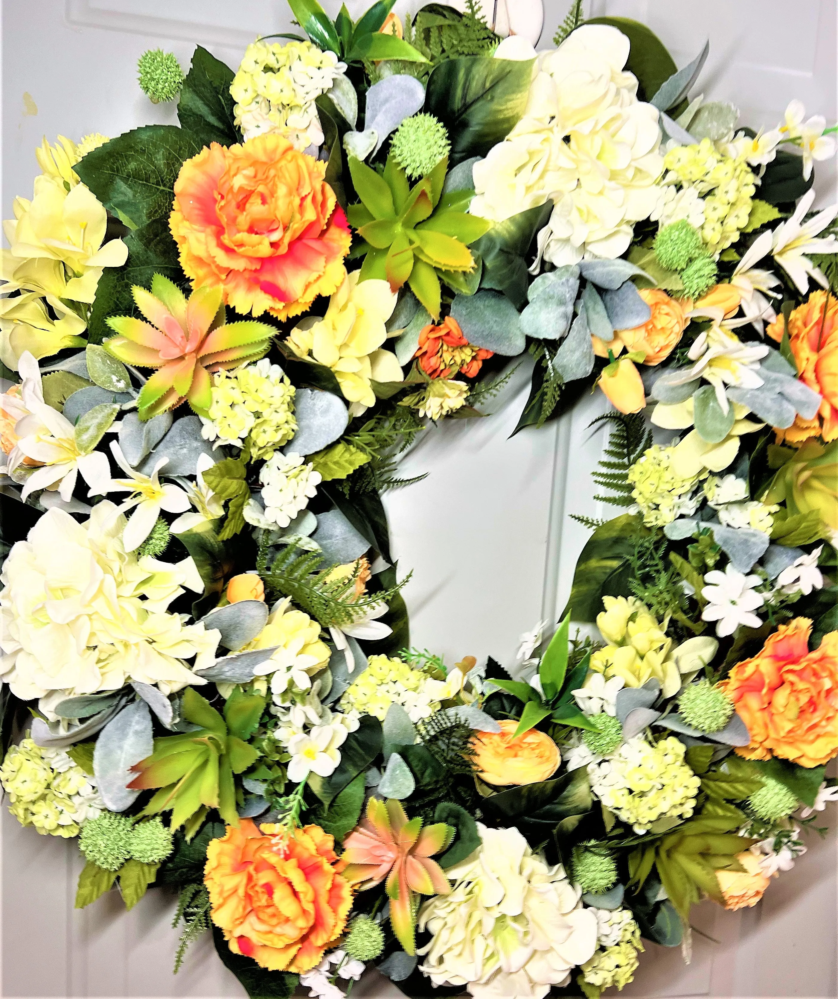 Forget-Me-Not Luxury Wreath- Spring-Summer- Front Door Wreath 28"