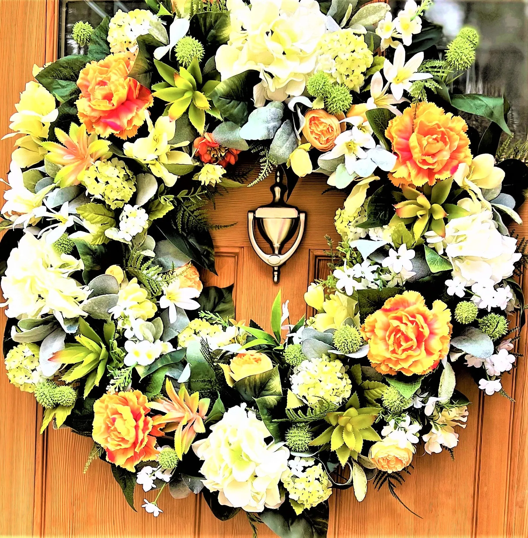 Forget-Me-Not Luxury Wreath- Spring-Summer- Front Door Wreath 28"