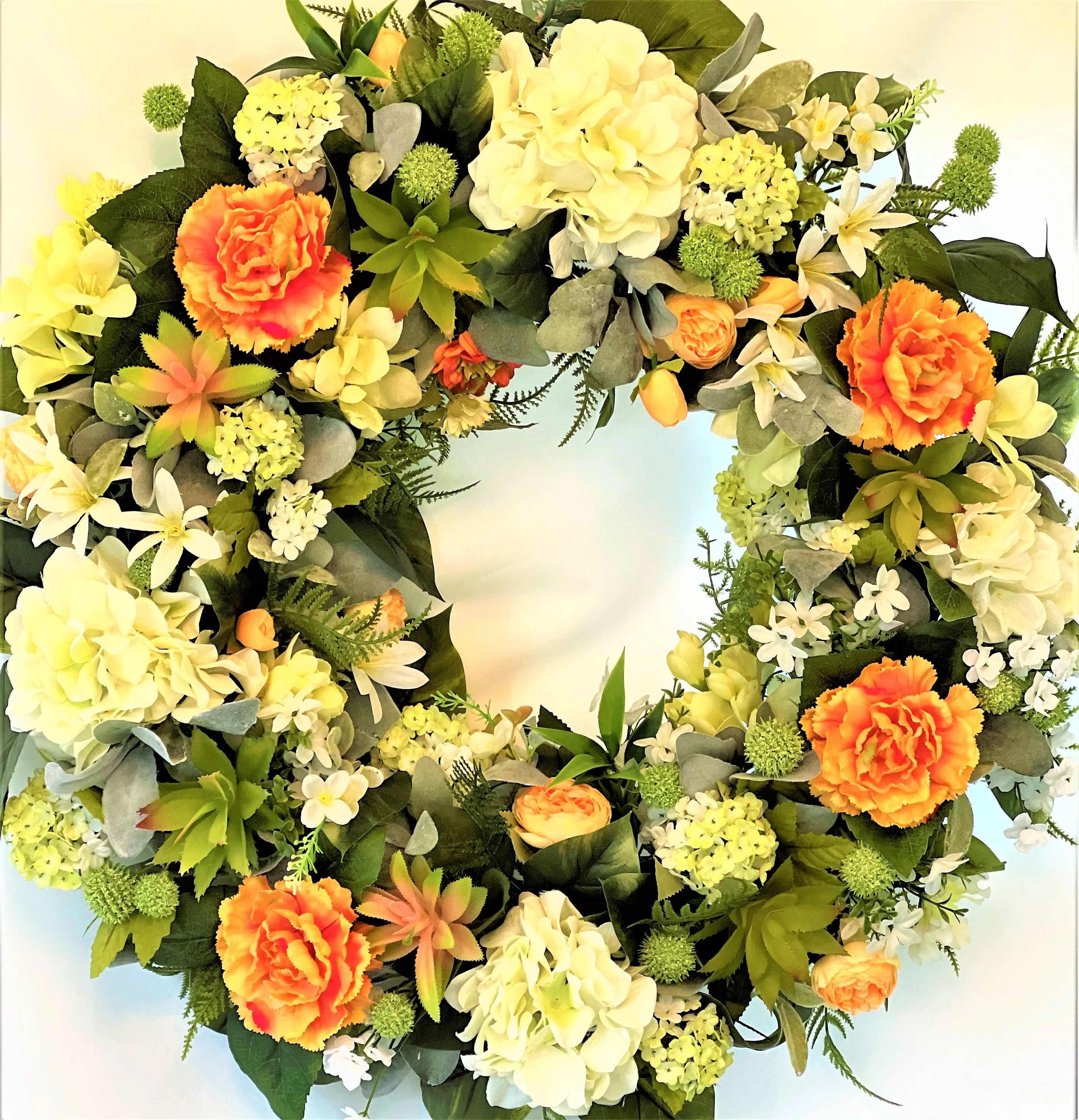 Forget-Me-Not Luxury Wreath- Spring-Summer- Front Door Wreath 28"