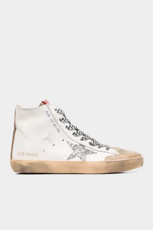 Francy Penstar Glitter Silver Star Leather Sneaker