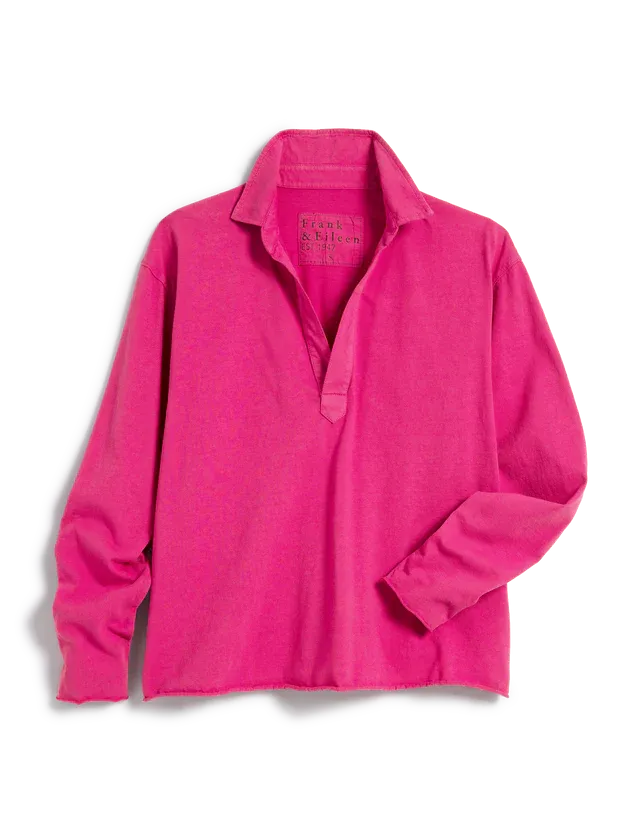 Frank & Eileen - Patrick Popover Henley - Magenta