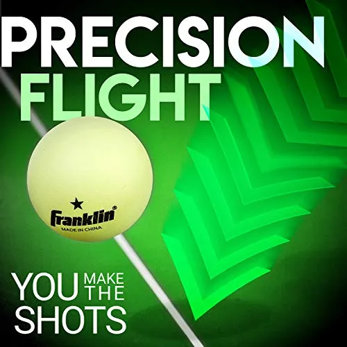Franklin Sports 1 Star GID Table Tennis Balls (Pack of 6), 40 mm