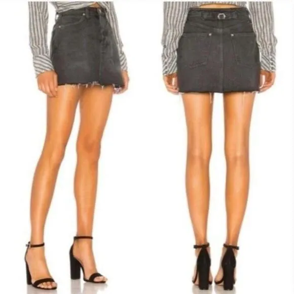 Free People We The Free - Rugged A-Line Button FlySkirt