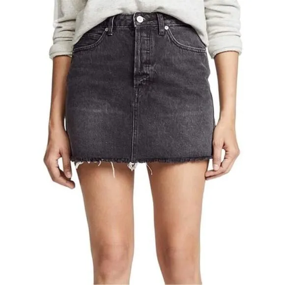 Free People We The Free - Rugged A-Line Button FlySkirt