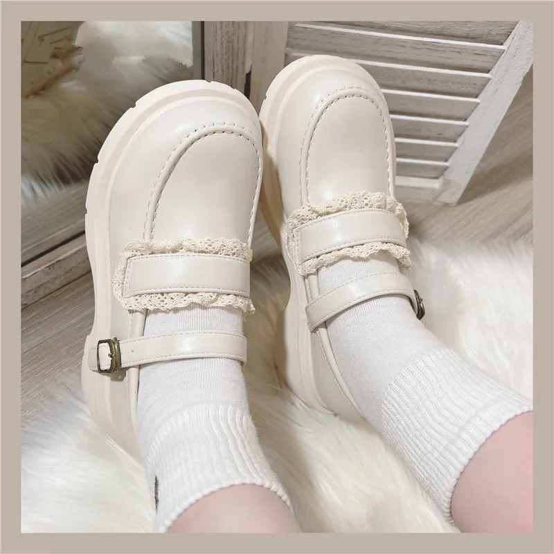 French retro leather shoes yc24631