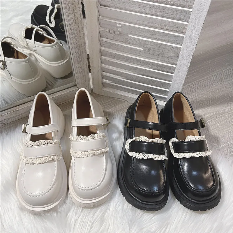 French retro leather shoes yc24631