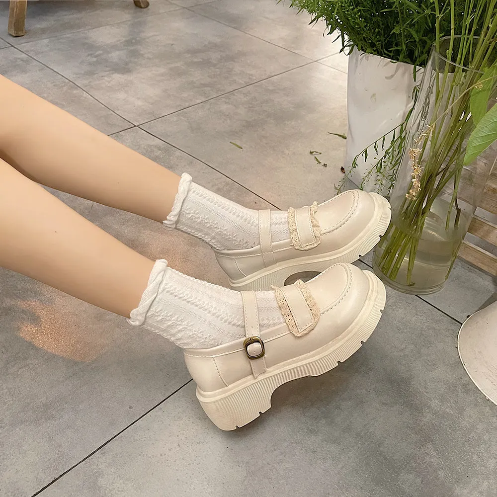 French retro leather shoes yc24631