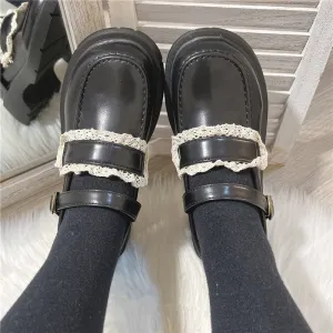 French retro leather shoes yc24631