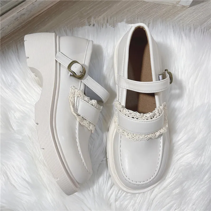 French retro leather shoes yc24631