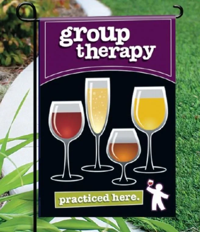 Garden Flag - Group Therapy - Black