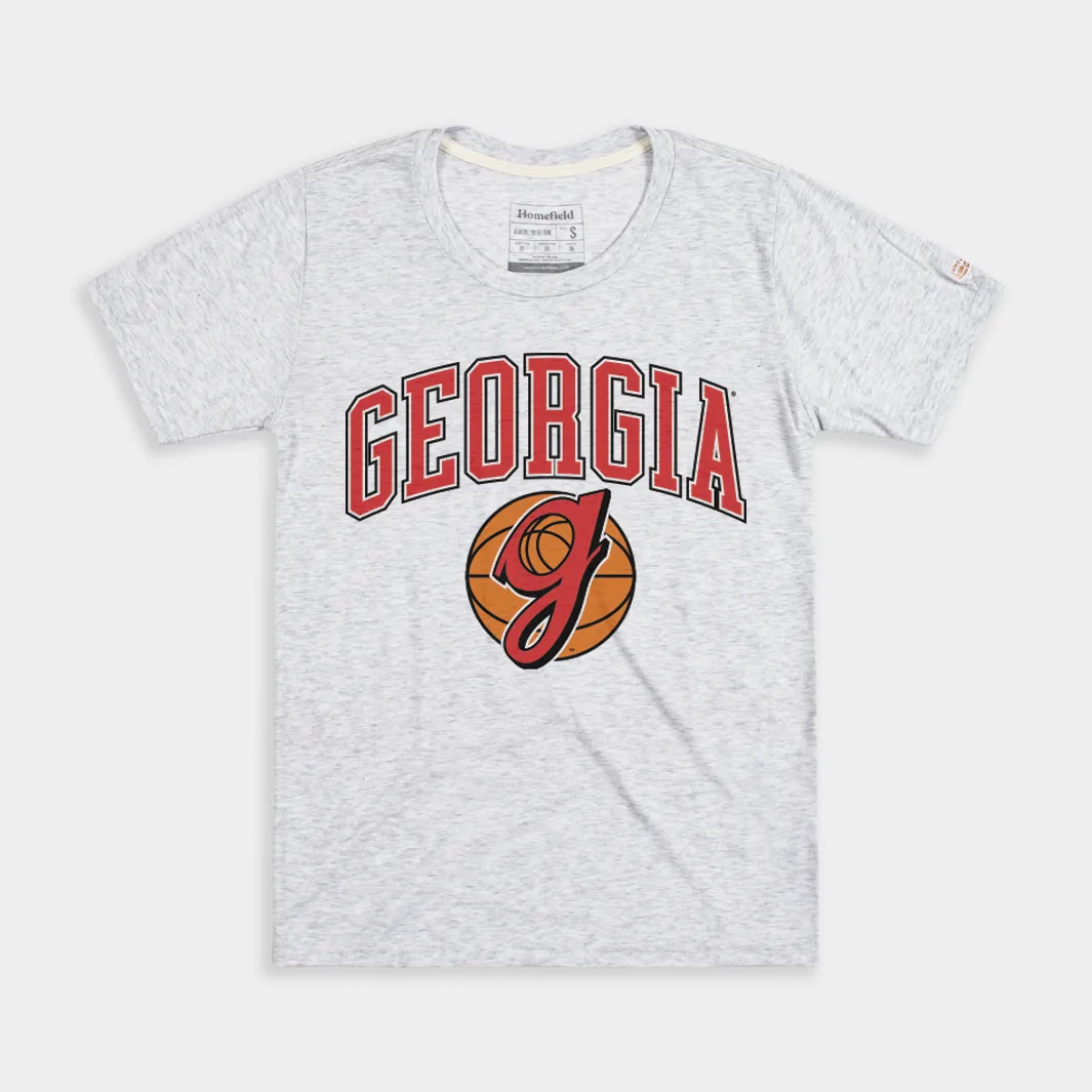 Georgia Bulldogs Retro Basketball Women's Tee