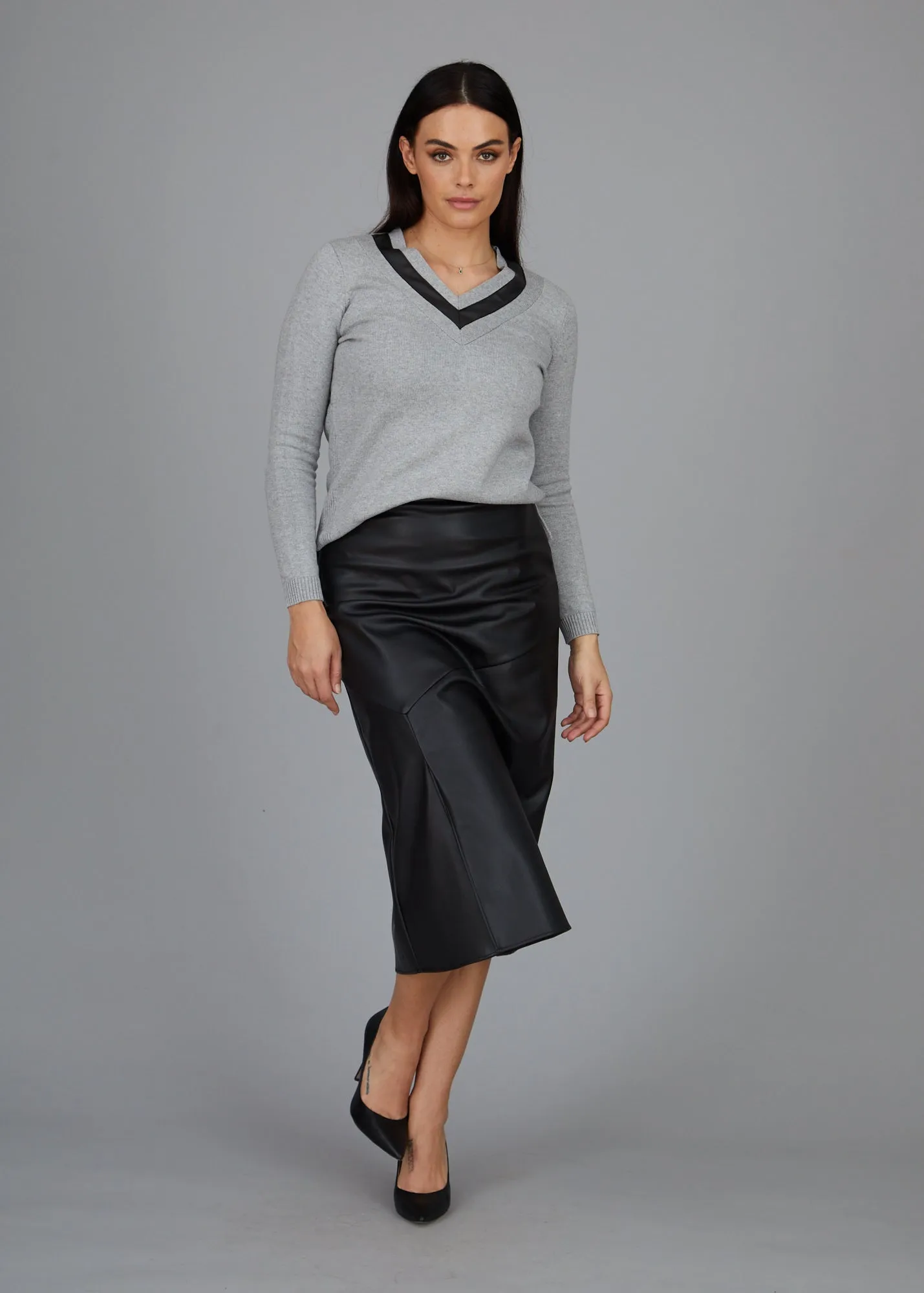 Gigi Long Skirt - Black: FINAL SALE