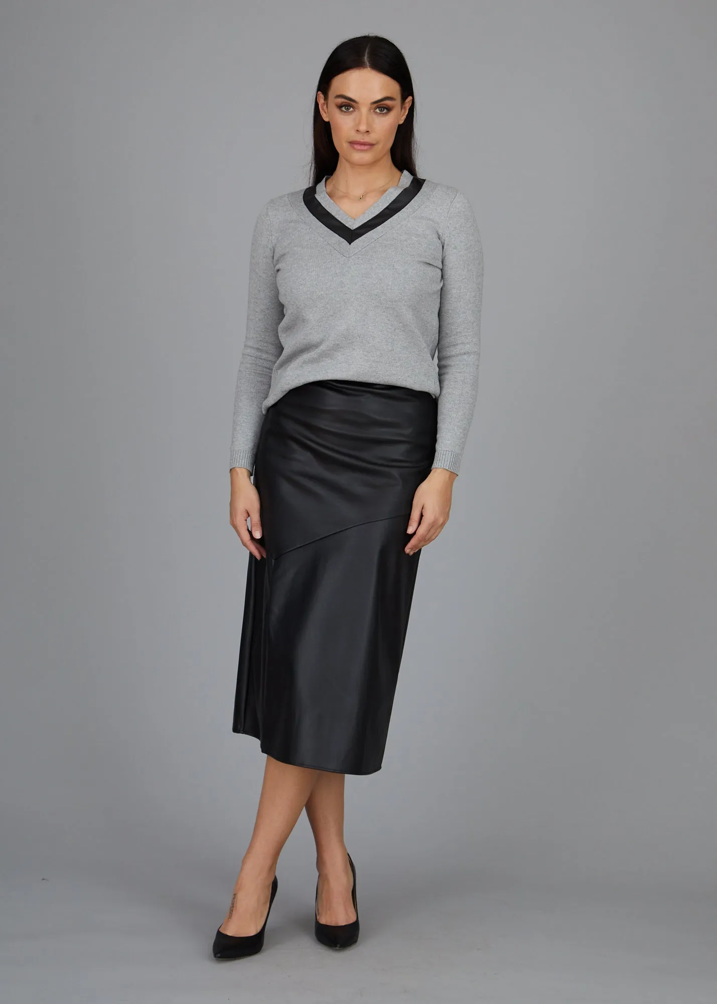 Gigi Long Skirt - Black: FINAL SALE