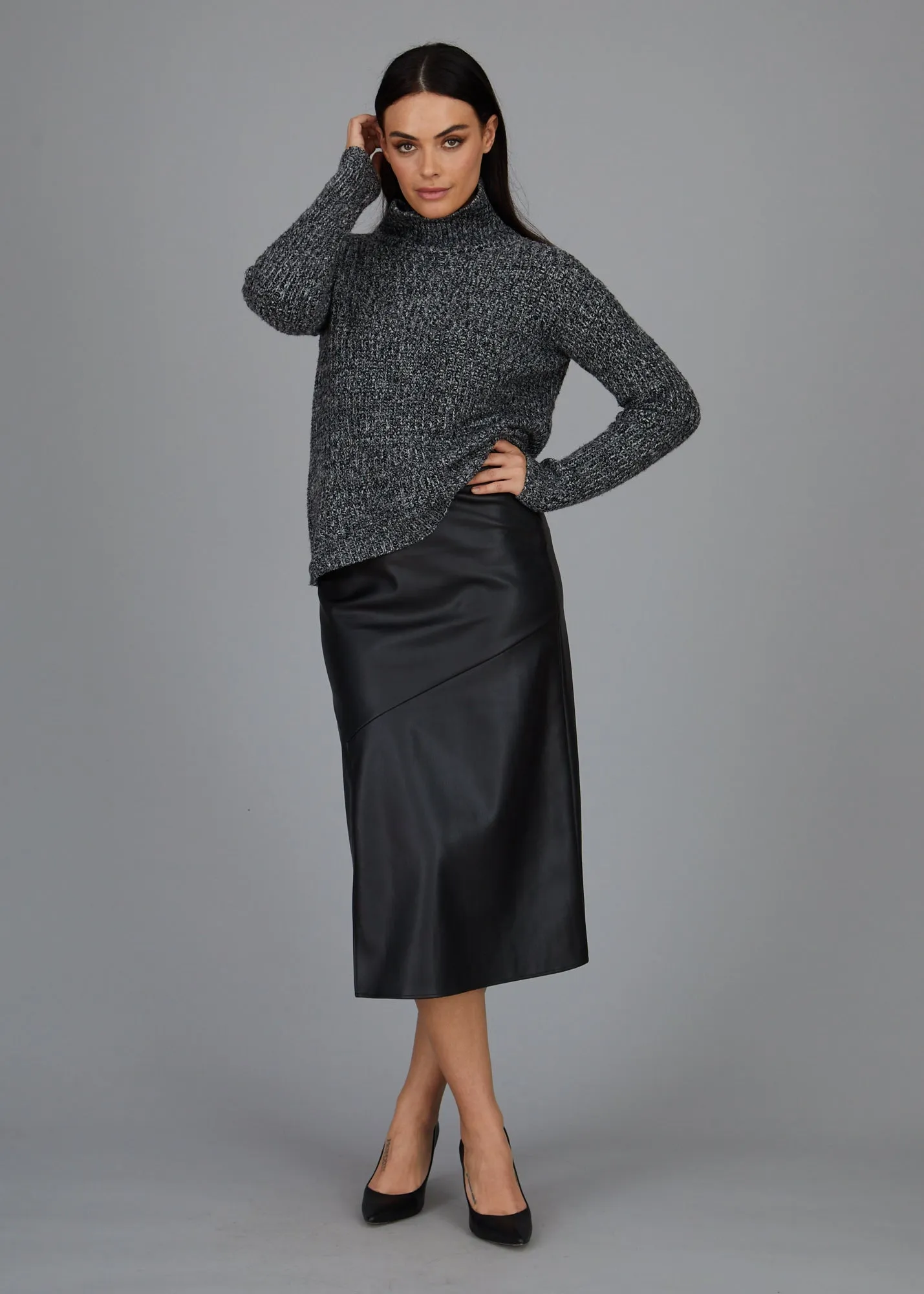 Gigi Long Skirt - Black: FINAL SALE