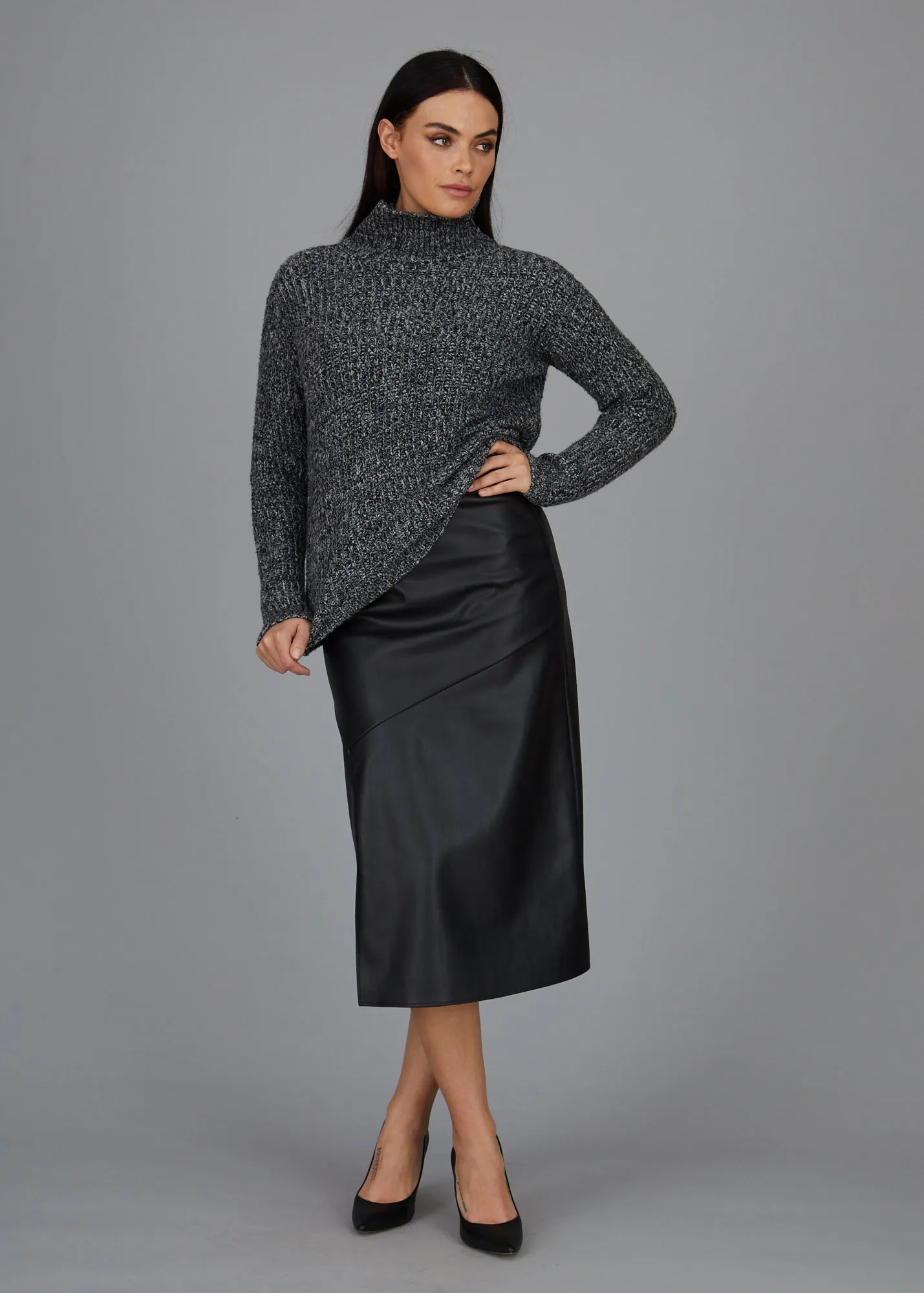 Gigi Long Skirt - Black: FINAL SALE