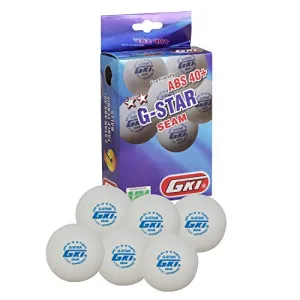 GKI G-Star ABS Plastic 40  Table Tennis Ball (White) -Pack of 24