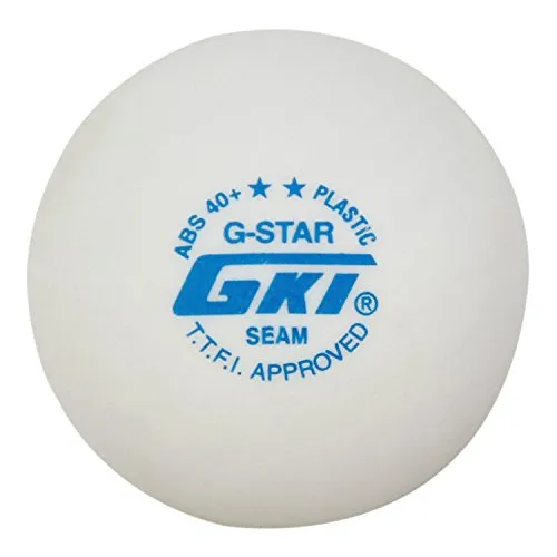 GKI G-Star ABS Plastic 40  Table Tennis Ball (White) -Pack of 24
