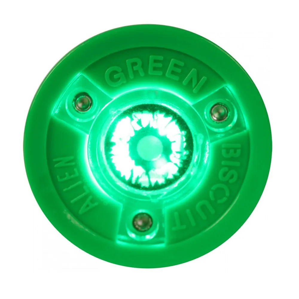 Green Biscuit 'Alien' Hockey Puck