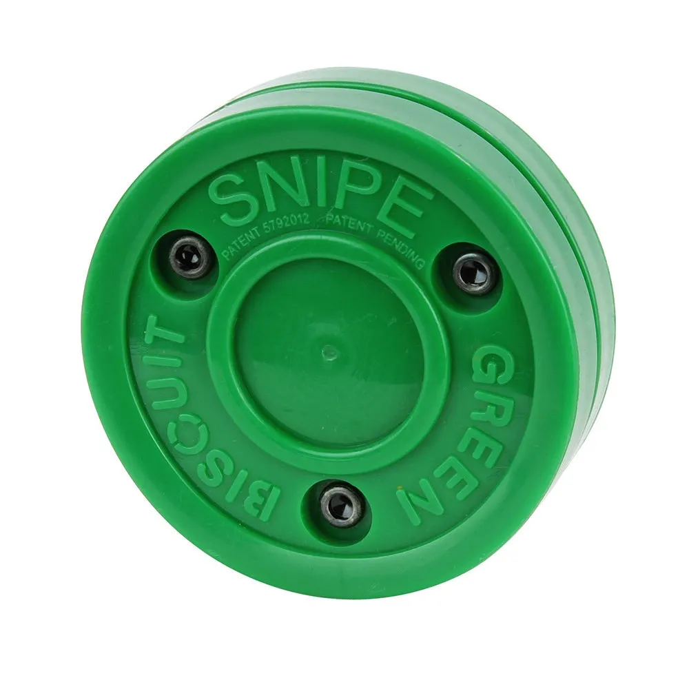 Green Biscuit Combo Hockey Puck, Original & Snipe