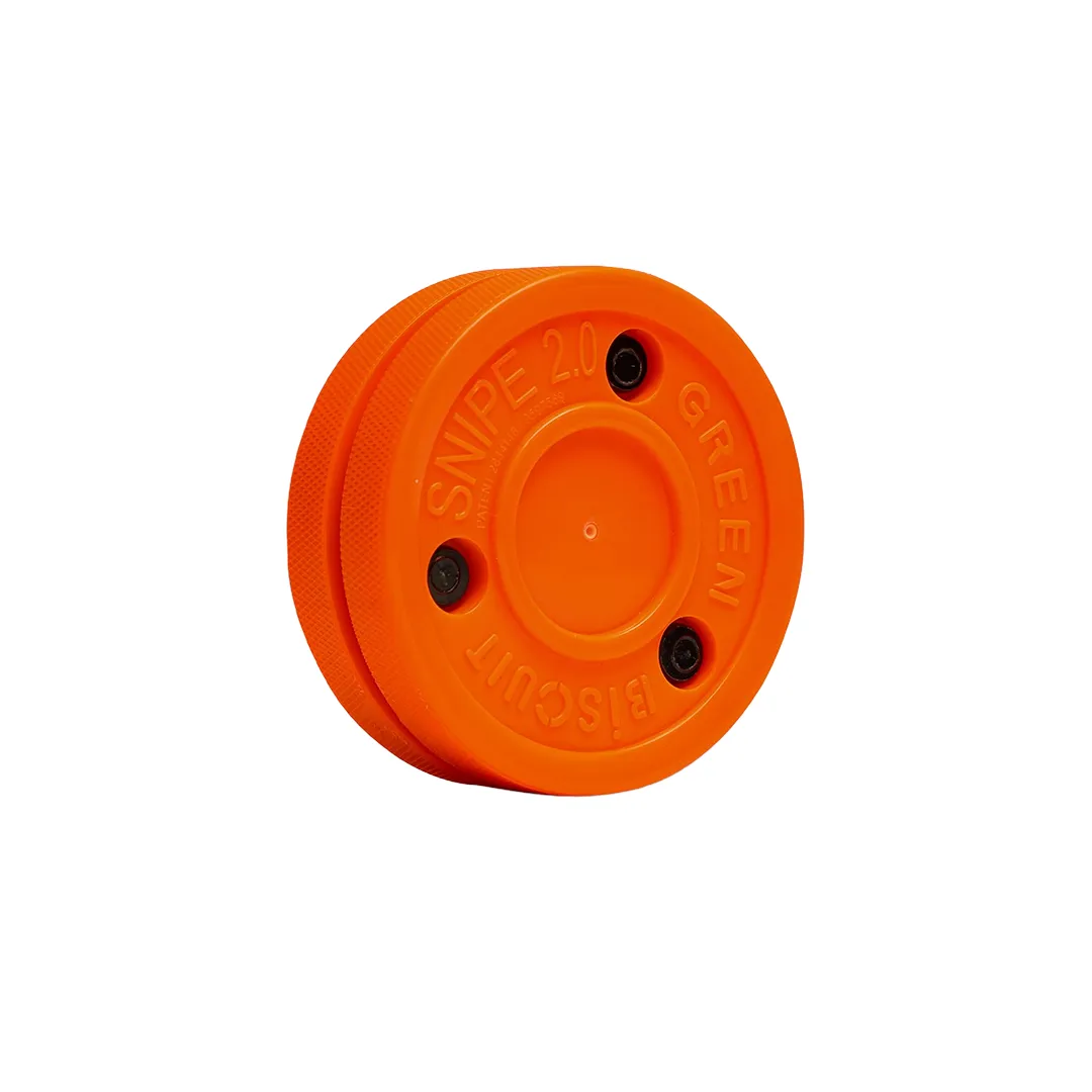 Green Biscuit Combo Hockey Puck, Original & Snipe