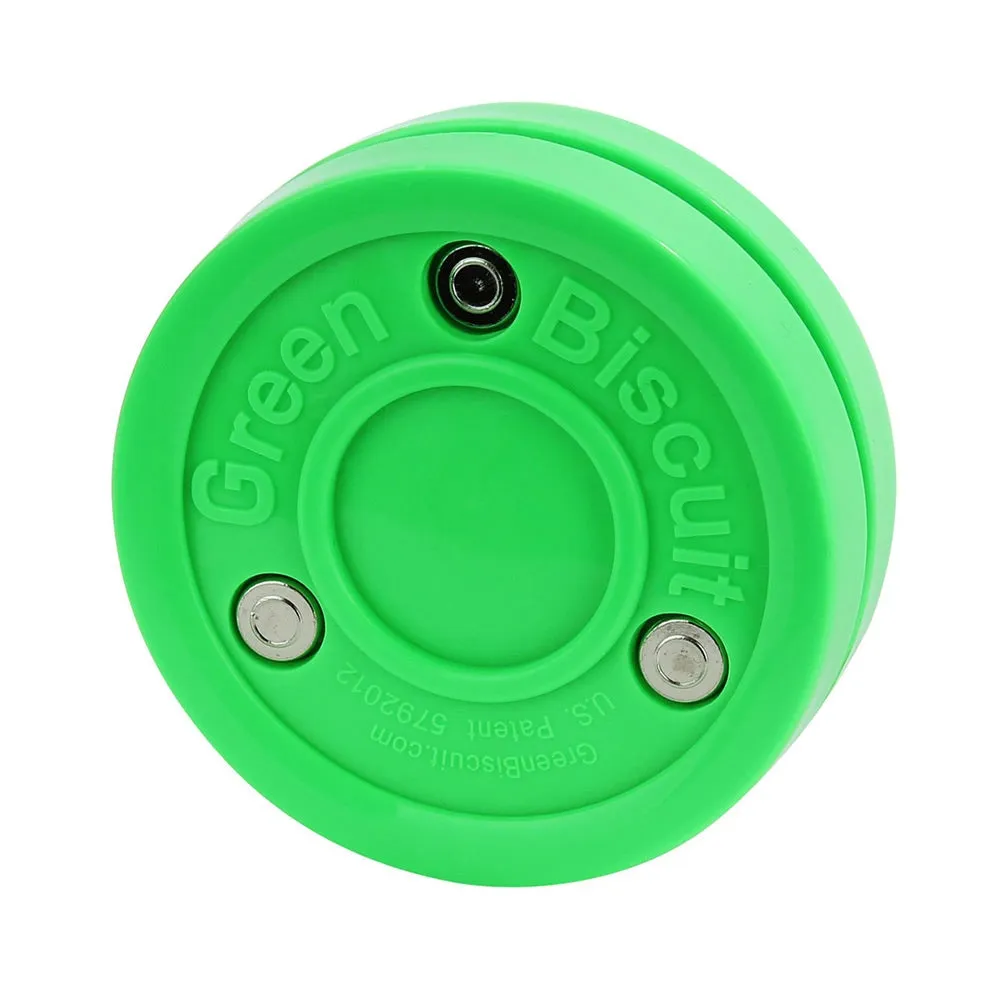 Green Biscuit Combo Hockey Puck, Original & Snipe
