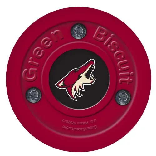 Green Biscuit NHL Team Hockey Puck