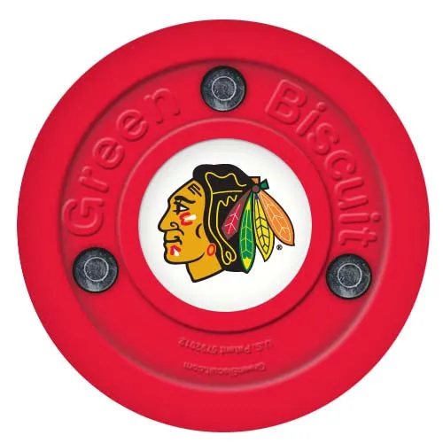 Green Biscuit NHL Team Hockey Puck