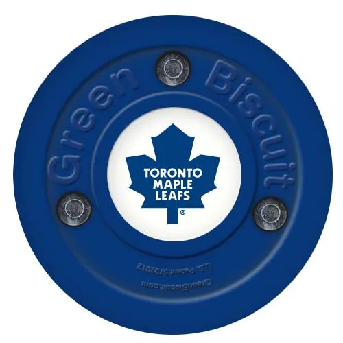Green Biscuit NHL Team Hockey Puck