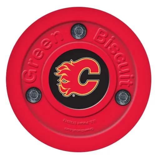 Green Biscuit NHL Team Hockey Puck