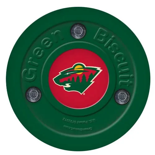 Green Biscuit NHL Team Hockey Puck