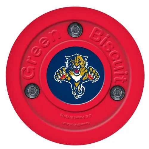 Green Biscuit NHL Team Hockey Puck