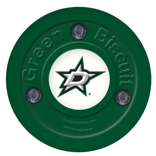 Green Biscuit NHL Team Hockey Puck