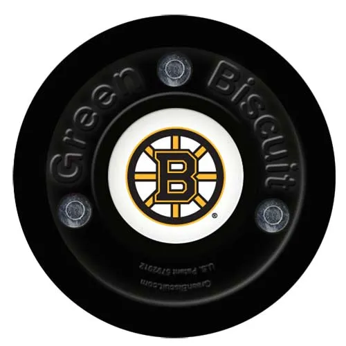 Green Biscuit NHL Team Hockey Puck