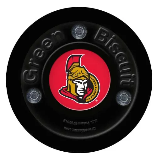 Green Biscuit NHL Team Hockey Puck