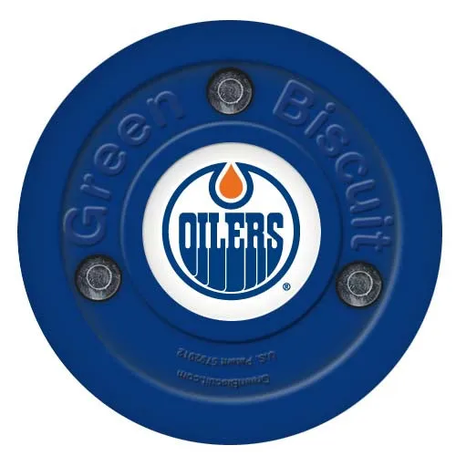 Green Biscuit NHL Team Hockey Puck
