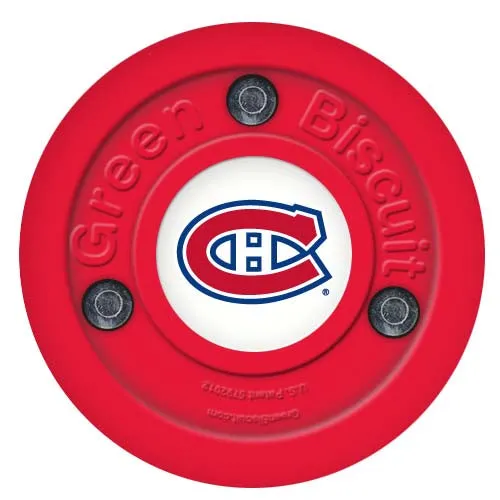 Green Biscuit NHL Team Hockey Puck