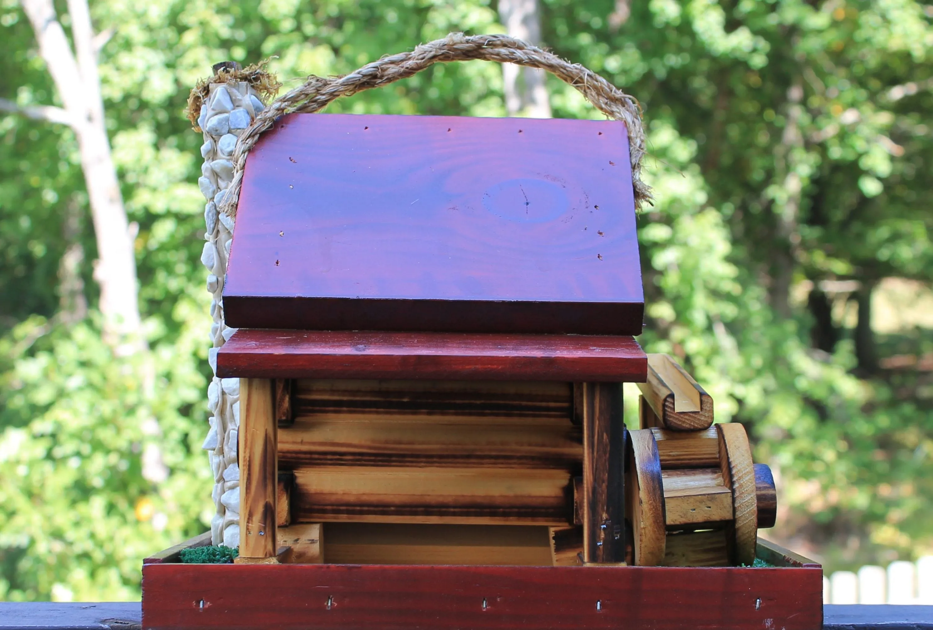 Grist Mill Wooden Bird Feeder