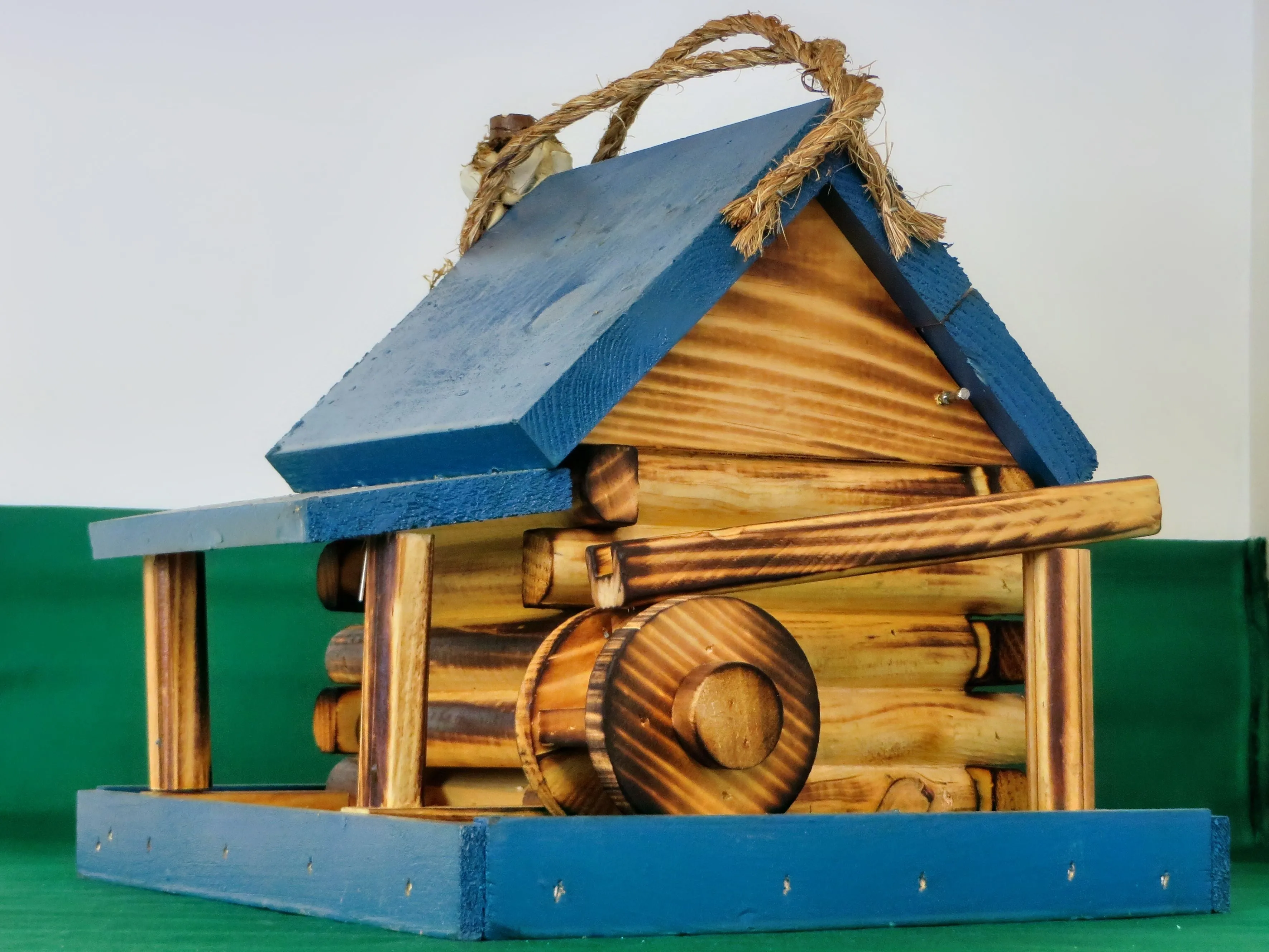 Grist Mill Wooden Bird Feeder