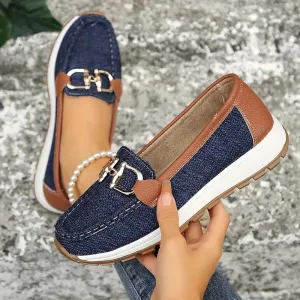 GS Slip-on | Casual slip-on sneakers met ketting detail voor dames