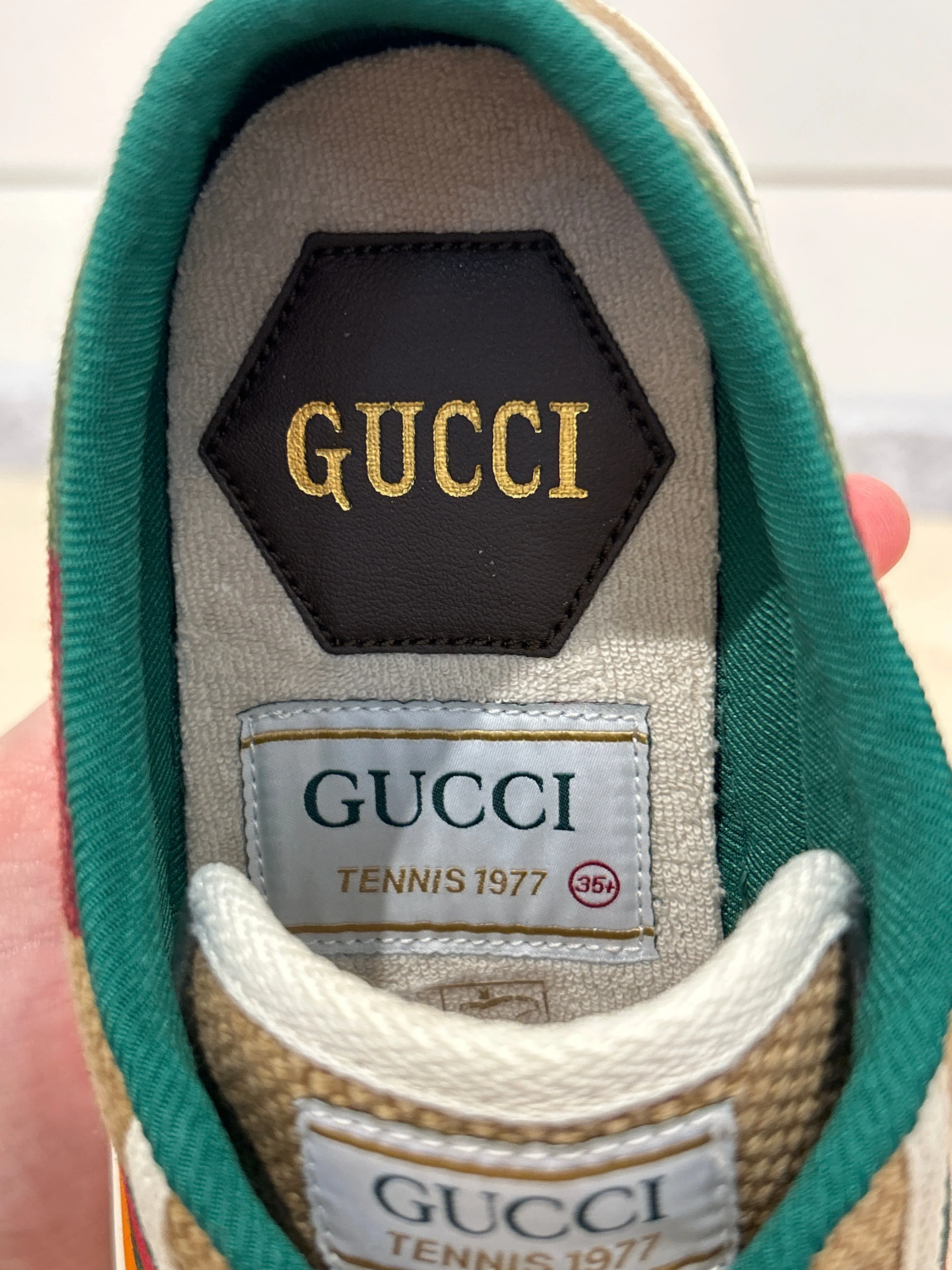 Gucci Shoes, Striped Tennis ‘1977’ Sneakers (size 35.5)