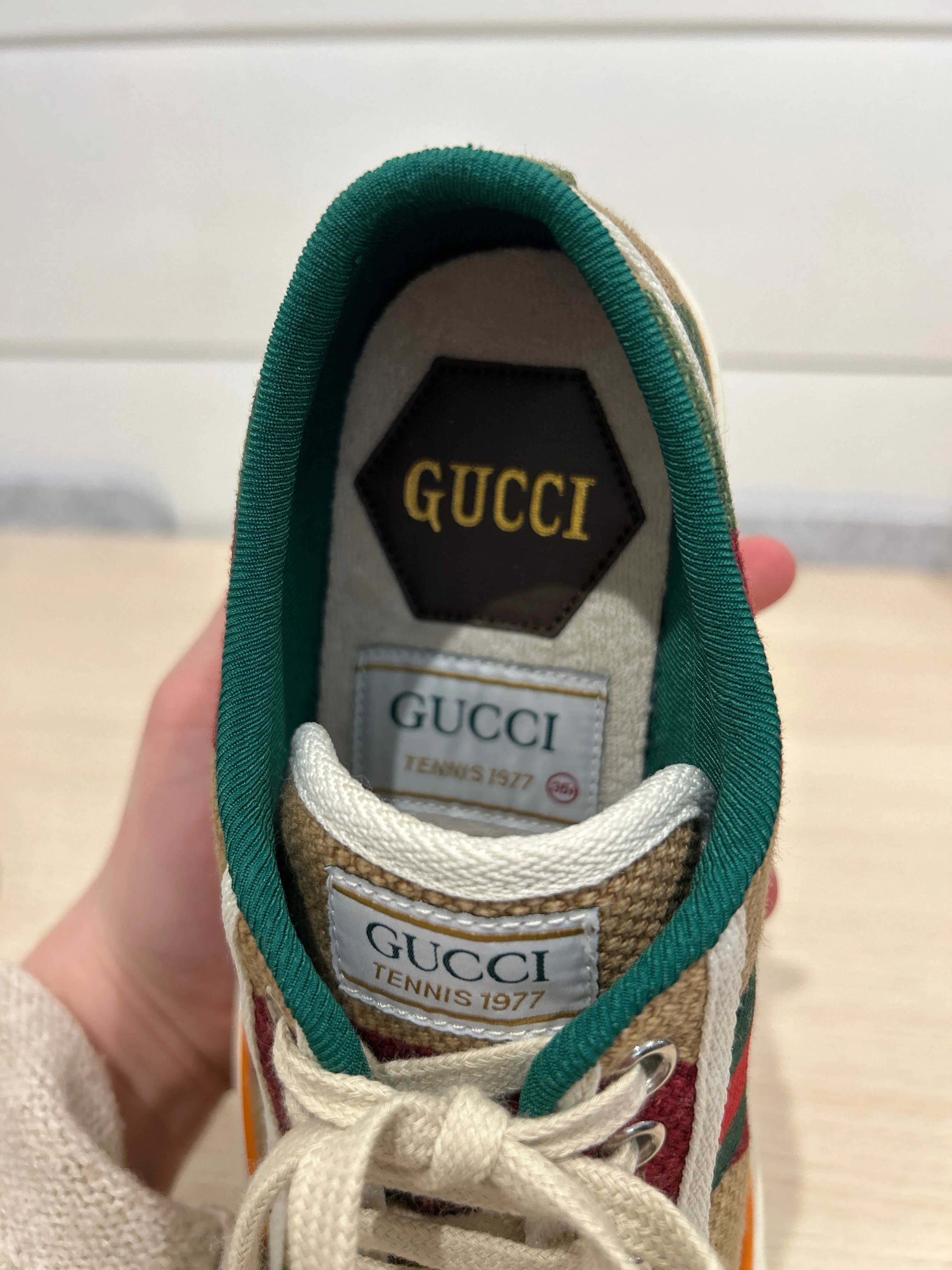 Gucci Shoes, Striped Tennis ‘1977’ Sneakers (size 35.5)