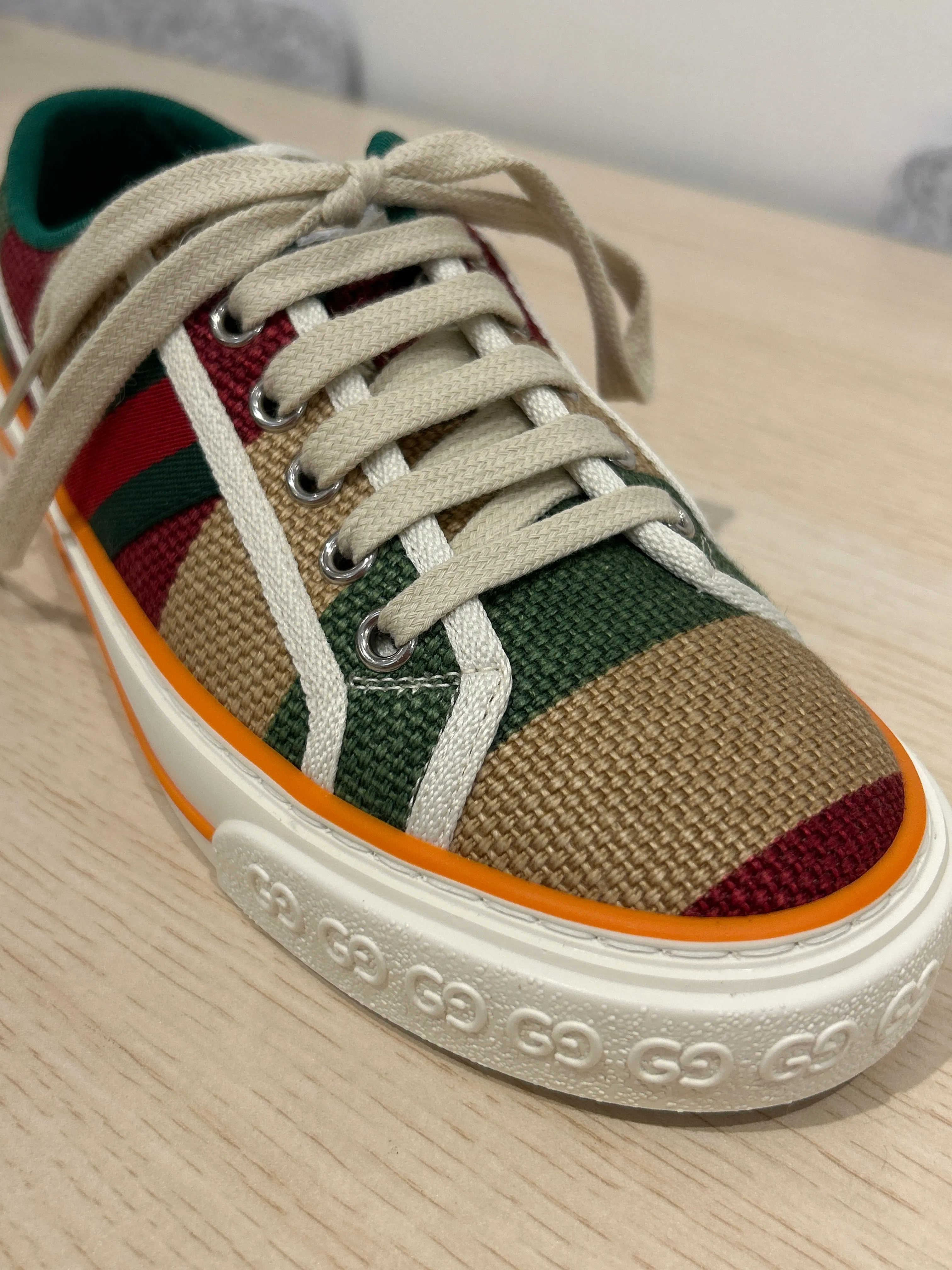 Gucci Shoes, Striped Tennis ‘1977’ Sneakers (size 35.5)