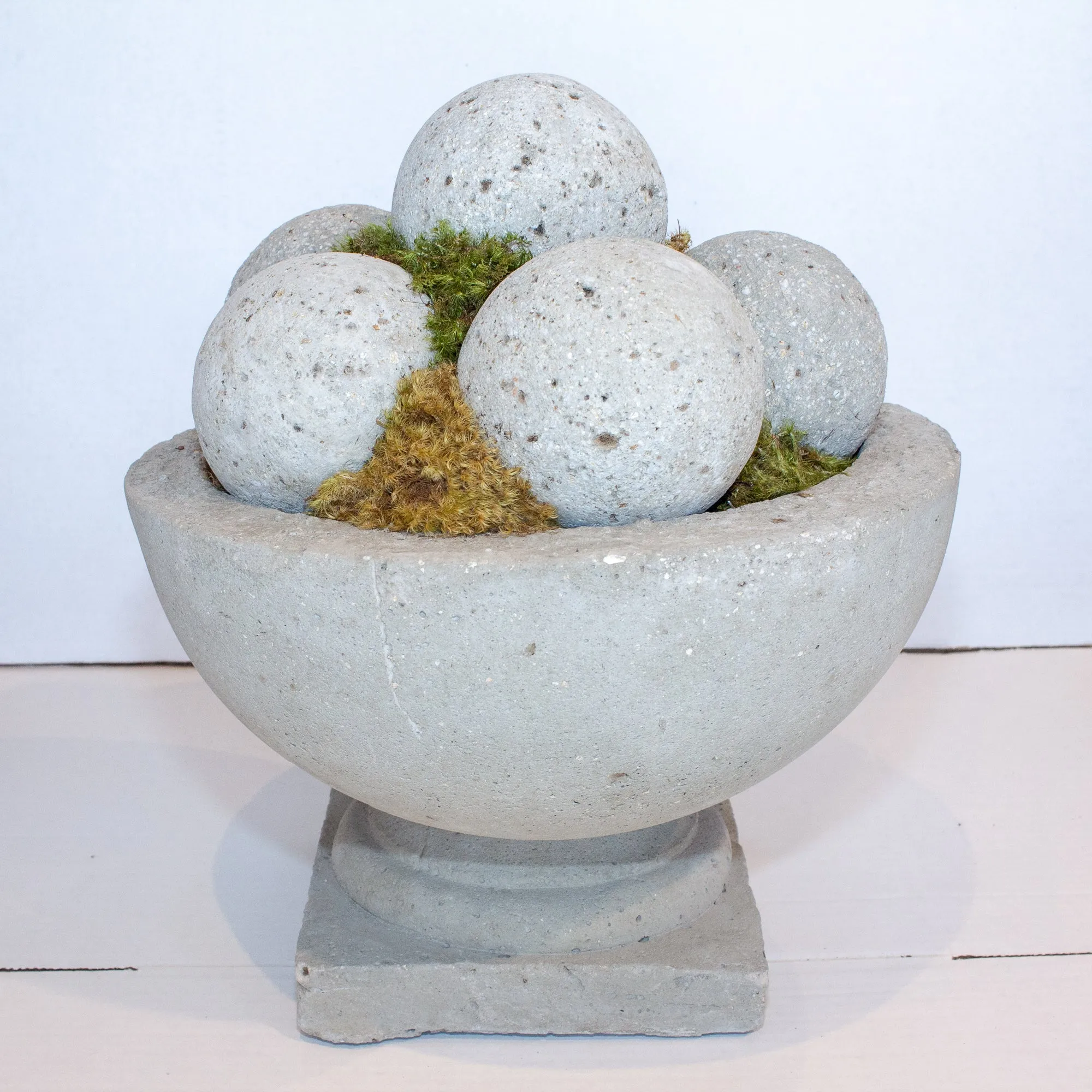 Hand Cast Hypertufa & Moss Centerpiece