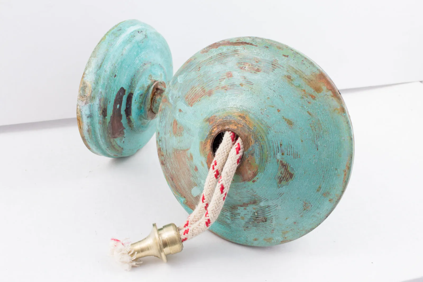 Handmade 10-Inch Copper Oil Lamp Sconce from Sri Lanka