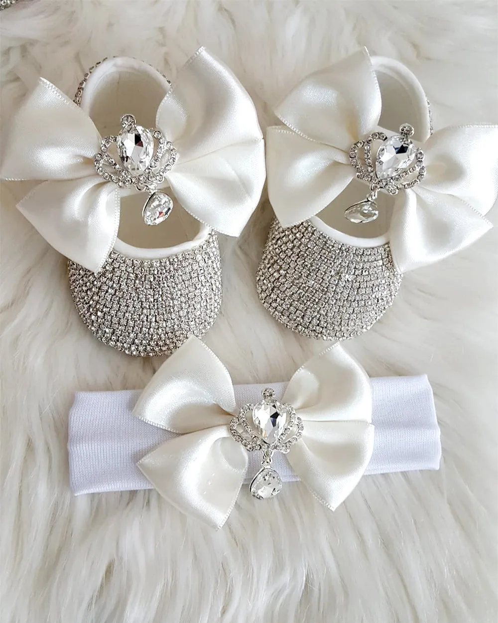 Handmade 2 Pieces Shoes and Headband Set