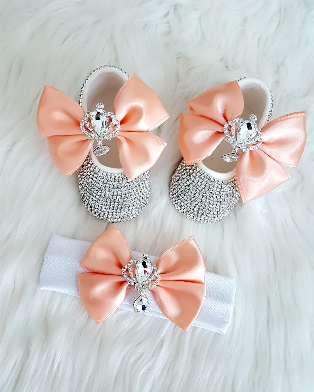 Handmade 2 Pieces Shoes and Headband Set