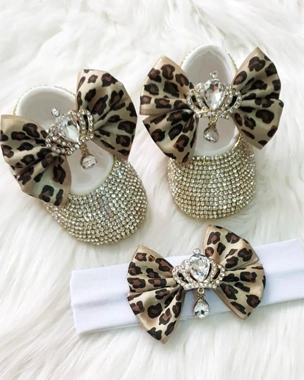 Handmade 2 Pieces Shoes and Headband Set
